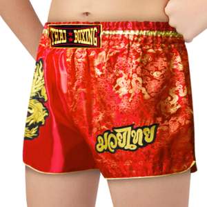 Pantalones Cortos de Muay Thai para Hombre, Estampado Satinado, Cintura Elástica, para Entrenamiento de Gimnasio, Kickboxing, Ligeros, Coloridos - Product Image 6