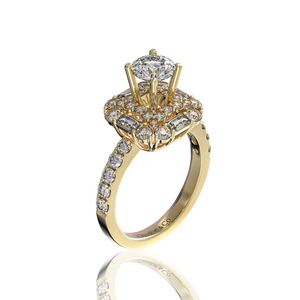 Royal Double Halo Moissanite <b>Ring</b> 6mm Vietnam Jewelry Glosbe & Co Engagement <b>Ring</b> Brilliant-cut Wholesale Everyday Wear - Product Image 3