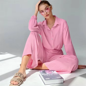 Conjunto de Pijama Modal Suave para Mujer, Manga Corta, Cintura Alta Elástica, Ropa de Dormir de Verano, Ropa de Casa, Secado Rápido y Transpirable - Product Image 6