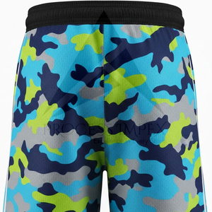 Men's Camouflage Print Quick Dry <b>Polyester</b> <b>Shorts</b> With Drawstring Waist And Side Stripes Casual Sport <b>Shorts</b> - Product Image 5