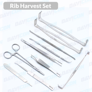 Juego de Instrumentos de Primera Calidad para Extracción de Cartílagos de Costillas, Kit de Herramientas Profesionales para Injerto de Cartílagos de Costillas en Cirugía Plástica y Rinoplastia - Product Image 3