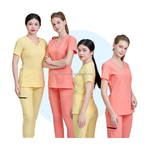 Tenues d'infirmière sur mesure, blouses blanches d'hôpital avec motifs, uniformes de dentiste gris clair pour homme, uniformes FMF fabriqués en usine. - Product Image 5