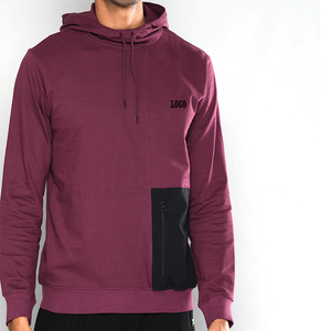Sweat-shirt à capuche en polaire pour homme, couleur unie, coupe classique, décontracté, avec poches, idéal pour l'automne - Product Image 5
