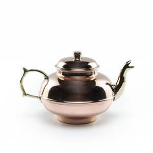 Bouilloire à thé décorative en cuivre faite à la main, théière en cuivre pour faire bouillir de l'eau, du thé ou du café, pour cuisinière, maison, hôtel, restaurant, cuisine - Product Image 1