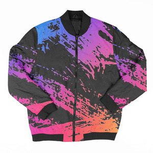 Chaqueta Bomber de Cuero Color Bronceado para Hombre Avirex, con Parche Bordado, Cierre Frontal con Cremallera, Cuello Camisero, Corte Regular, Estilo Casual - Product Image 3
