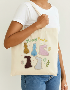 Sac fourre-tout de plage en toile brodée en relief, inspiré du style vintage, avec perles et pompons, pour fêtes de jardin - Product Image 3