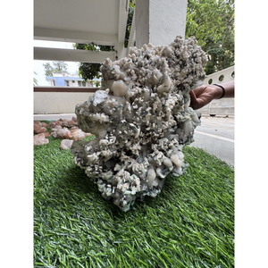 Calcedonia Negra Natural Premium con Apofilita y Estilbita, Espécimen de Cristal Curativo - Product Image 3