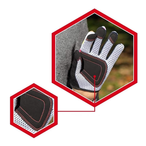 Guantes de ciclismo con dedos completos, diseño de lunares, malla transpirable, guantes deportivos de verano para exteriores - Product Image 5