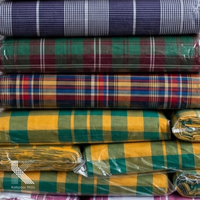 Tela de Popelina Teñida con Hilo 100% Algodón, Ancho de 57/58 Pulgadas, 113-115 g/m², para Camisas, Vestidos, Trajes, Niños y Niñas