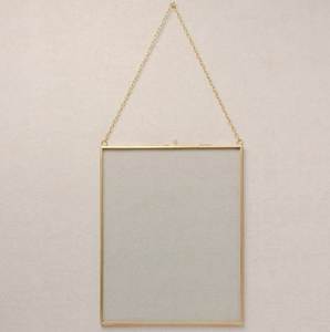 Customized Handmade Glass & Metal Hanging Picture <b>Frame</b> for <b>Wall</b> Decoration,with 2 Sides Glass Decorative Picture <b>Frame</b> - Product Image 5