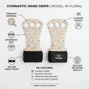 Wolson Industry - Agarraderas de Gimnasio Ajustables, Resistentes, Transpirables y Cómodas, Soporte para Muñecas para Levantamiento de Pesas y Entrenamiento CrossFit - Product Image 5