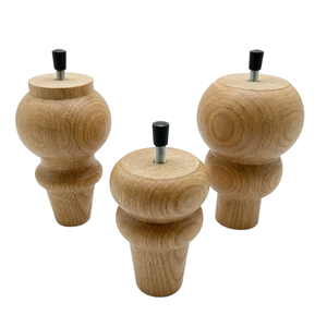 Patas Elegantes de Madera para Muebles, Patas de Soporte Resistentes de Madera Maciza para Sofás, para Muebles Residenciales, Comerciales y de Hotel - Product Image 1
