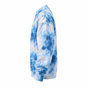 Sudadera Tie Dye Teñida por Inmersión, Ajuste Regular, Forro Polar Cepillado, Cuello Redondo, Exportador de Ropa Personalizada, Moda, Ropa Cómoda, Casual - Product Image 3