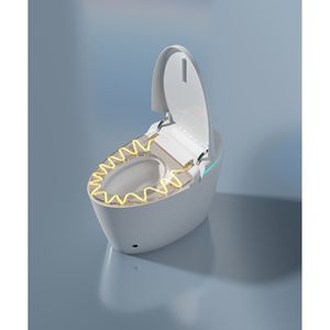 WC Intelligente Monoblocco con Bidet Integrato, Sedile Riscaldato e Doppio Scarico Automatico, Controllo Vocale, Schermo Protettivo in Schiuma per Bagni Smart - Product Image 5