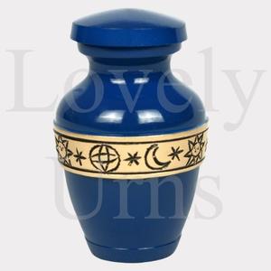 Urna Conmemorativa Aura Azul Real para Cenizas Humanas, Urna Funeraria Pequeña, Mini Urna Decorativa para Cenizas - Product Image 2