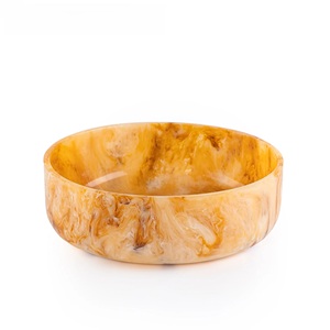 ชามเรซิ่นทรงกลมขนาดใหญ่ ทำด้วยมือ สำหรับใส่สลัดและของว่าง ตกแต่งบ้าน ใช้ในครัวเรือน - Product Image 3