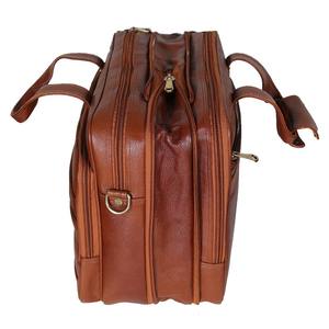 Sac à main pour ordinateur portable en cuir véritable marron pour homme, sacoche de travail multi-compartiments, sac messager de bureau, haute qualité, léger - Product Image 3