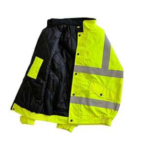 Chaqueta de Seguridad Reflectante de Alta Visibilidad para Hombre, Impermeable, de Poliéster, Ropa de Trabajo, Softshell, Alta Visibilidad, Certificación CE, Detección de Agujas - Product Image 5