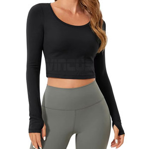 Hauts de sport pour femmes à manches longues, respirants, doux et flexibles, pour la course à pied, le yoga, la remise en forme - Product Image 5