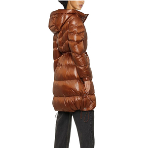 Elegant Vintage Design Women's Long Knitted Trench Coat High Quality Custom Full Sleeves Cotton Coat with for Filling - Product Image 5