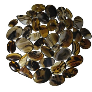 Cabochon ovale en agate naturelle, pierre précieuse en vrac pour la fabrication de bijoux, marque KHUSHI GEMS STONE, origine Rajasthan - Product Image 4