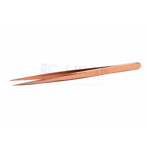 แหนบต่อขนตาปลายตรง สแตนเลสสีโรสโกลด์ สำหรับแยกขนตาและต่อขนตาแบบวอลลุ่ม - Product Image 1