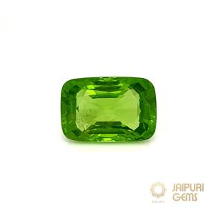 Anillos y Pendientes de Peridoto Verde Natural de Jaipuri Gems, Corte Cojín Facetado, Exclusivos (10mm y 12mm) - Product Image 3