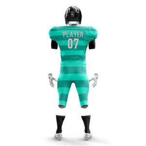 Uniformes de Fútbol Americano Personalizados para Hombre, 100% Poliéster, Absorbentes de Humedad, con Estampado por Sublimación y Cierre con Cordón - Product Image 6