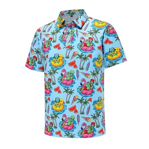 Nuevas Camisetas de Golf de Alta Calidad con Flores, Tejidas, Impresas en 3D, Transpirables, de Secado Rápido, de Poliéster para Hombre, con Bordado Personalizado L - Product Image 2