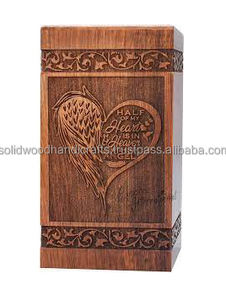 Urnas de cremación de madera de nuevo diseño para urnas de madera para adultos Urnas funerarias Tamaño personalizado Suministros funerarios - Product Image 3