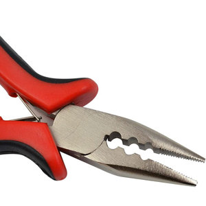 Pince professionnelle à 3 trous pour extensions de cheveux à micro-anneaux, outil efficace d'ouverture et de retrait en rouge vif - Product Image 4