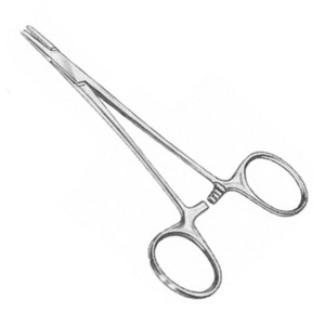 Manual Reusable WARSAW Halsey Needle Holders 13 cm Stainless Steel Suture Surgical Instruments | needle holder - Product Image 4