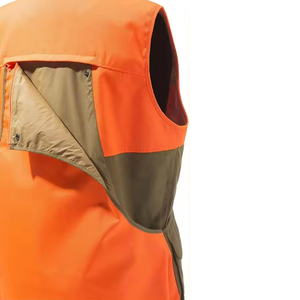 Chaleco de Trabajo de Alta Visibilidad para Hombre, Poliéster, Naranja y Verde, Uniforme de Seguridad Reflectante, ANSI Clase 1 - Product Image 5