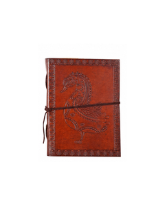 Journal en cuir style bohème avec motif paon – Design d'oiseau gravé à la main, carnet vintage fait main avec lien en cuir - Product Image 6