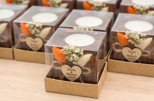 Wood <b>Tea</b> <b>Light</b> Holder Set Round Handmade Candle Holder for Home Decoration - Product Image 2
