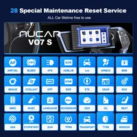 Herramienta de Diagnóstico Profesional MUCAR VO7S CANFD, Prueba Activa, Codificación ECU, Herramienta de Diagnóstico Automotriz, Escáner de Diagnóstico OBD2 de Sistema Completo