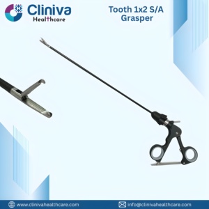 <b>Laparoscopic</b> Single Action 1 x 2 Tooth Grasper Manual <b>Laparoscopic</b> <b>Instruments</b> Surgical <b>Instrument</b> Set - Product Image 1
