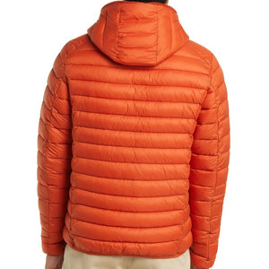 GENERSA SPORTS Men's Winter Bomber Quilted <b>Jacket</b> Plus Size Hooded Stand Collar Front Logo Waterproof Windproof Eco-Friendly - Product Image 5