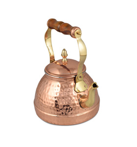 กาต้มน้ำทองแดงหรูหราพร้อมที่จับสำหรับห้องครัวที่ทันสมัยและผู้ที่ชื่นชอบการชงชาแบบดั้งเดิม - Product Image 6