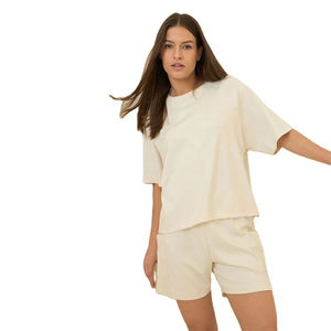 Conjunto Clásico de 2 Piezas para Mujer, Conjunto Casual de Top y Pantalón a Juego, Ideal para Ropa Casual y Deportiva - Product Image 1