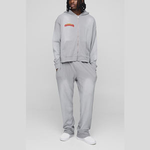Chándal Deportivo para Hombre, 100% Algodón, con Cordón Ajustable, Diseño Personalizado con Logotipo Impreso en DTF, Tela Térmica, Estilo Hip Hop, Nueva Colección 2026, de la Mejor Calidad - Product Image 1