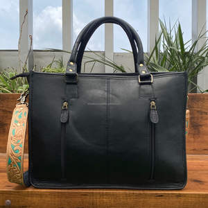 Bolso de mano con herramientas genuinas de alta calidad y gran capacidad a la moda para exteriores con cremallera de cuero de vaca bolso de viaje portátil colorido - Product Image 5