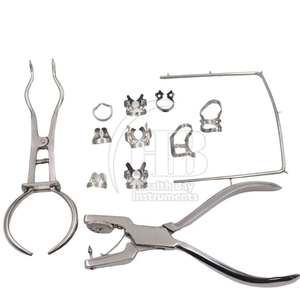 Perforateur manuel en acier inoxydable pour barrage dentaire, pince perforatrice, kit d'outils pour barrage en caoutchouc, réutilisable, ergonomique, pour soins dentaires et orthodontie - Product Image 3