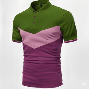 Camisa polo elegante para hombre, manga corta, mezcla de algodón, informal, moda de verano, cómoda, para uso diario - Product Image 4