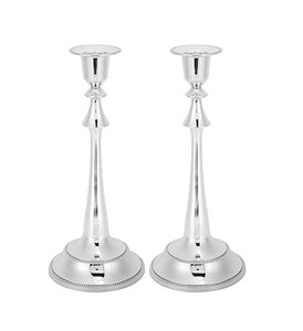 Candelabro de Metal Plateado para Fiestas y Otros Eventos, Portavelas Decorativo de Gran Tamaño para Decoración del Hogar - Product Image 3