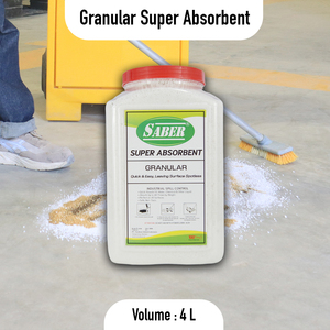 Gránulos Superabsorbentes Industriales de 4L para Control de Derrames, Gránulos Absorbentes para Limpieza de Derrames de Aceite, Productos Químicos y Líquidos - Product Image 2