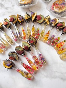 Cuillère en résine alimentaire, cuillère en résine époxy, cuillère de service en résine, cuillère de mélange en résine, vaisselle en résine - Product Image 5