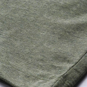 Camiseta de Hombre Lisa Verde Oliva, Personalizada, Nuevo Estilo, Cuello Redondo, Manga Corta, Ropa Masculina, Camiseta Personalizada, Soporte OEM - Product Image 3