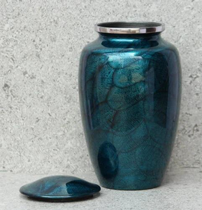Urna Cilíndrica de Resina de Diseño Único, Florero Decorativo Hecho a Mano, Capacidad de 1-2L, Portátil, para Hogar, Jardín, Sala de Estar, Funeral, Estilo Ecléctico - Product Image 1