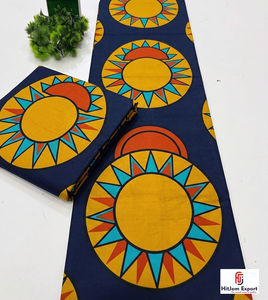High Quality Lightweight African Wax Print Cotton Twill <b>Fabric</b> Ankara Dress Material Outdoor OEM ODM Custom <b>Fabric</b> Manufacturer - Product Image 1